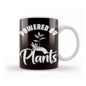 Baskı Dükkanı Powered By Plants Vegan Gardener Gardening Nature Planting Kupa