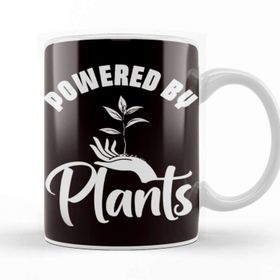 Baskı Dükkanı Powered By Plants Vegan Gardener Gardening Nature Planting Kupa