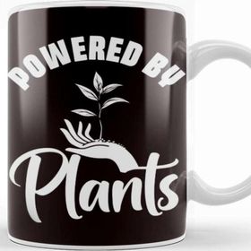 Baskı Dükkanı Powered By Plants Vegan Gardener Gardening Nature Planting Kupa