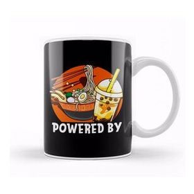 Baskı Dükkanı Powered By Ramen &amp; Bubble Tea Anime Kawaii Boba Kupa