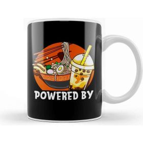 Baskı Dükkanı Powered By Ramen &amp; Bubble Tea Anime Kawaii Boba Kupa