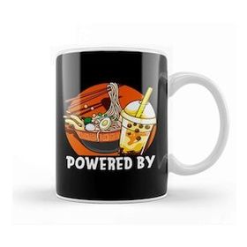 Baskı Dükkanı Powered By Ramen &amp; Bubble Tea Anime Kawaii Boba Kupa