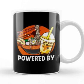 Baskı Dükkanı Powered By Ramen &amp; Bubble Tea Anime Kawaii Boba Kupa