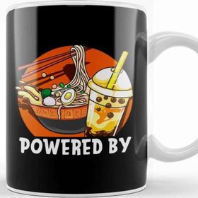 Baskı Dükkanı Powered By Ramen &amp; Bubble Tea Anime Kawaii Boba Kupa