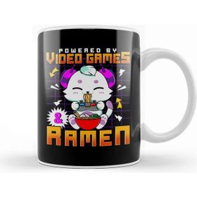 Baskı Dükkanı Powered By Video Games &amp; Ramen Anime Cat Gamer Kupa