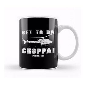 Baskı Dükkanı Predator Get To The Choppa Porselen 330 ml Beyaz Kupa Bardak