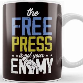 Baskı Dükkanı Press Free Freedom Fake News Journalism Reporter Journalist Kupa