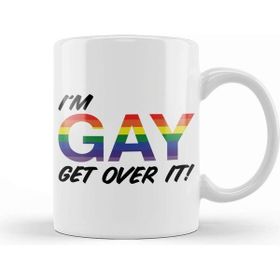 Baskı Dükkanı Pride Gay Get Over It Kupa