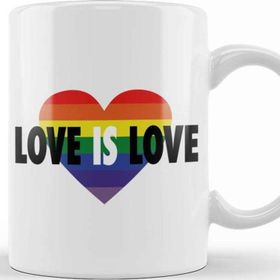 Baskı Dükkanı Pride Heart Love Is Love Kupa