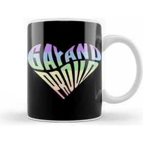 Baskı Dükkanı Pride Month Gay And Proud Rainbow Pastel Kupa