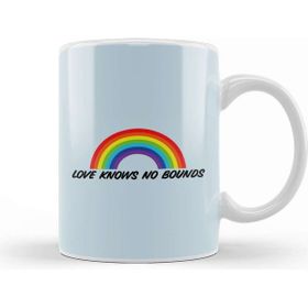 Baskı Dükkanı Pride Rainbow Love Knows No Bounds Kupa