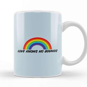 Baskı Dükkanı Pride Rainbow Love Knows No Bounds Kupa