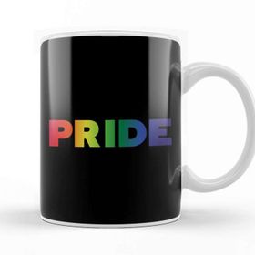 Baskı Dükkanı Pride Rainbow Text Kupa