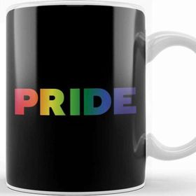 Baskı Dükkanı Pride Rainbow Text Kupa