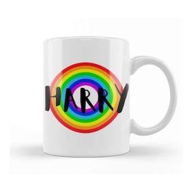 Baskı Dükkanı Prınce Harry Retro Rainbow Style Kupa