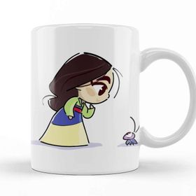 Baskı Dükkanı Princesas Cute Mulan Kupa