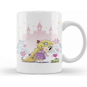 Baskı Dükkanı Princesas Cute Rapunzel Kupa