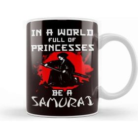 Baskı Dükkanı Princess Samurai Japanese Martial Arts Warrior Shinobi Ninja Kupa