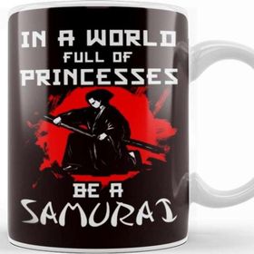 Baskı Dükkanı Princess Samurai Japanese Martial Arts Warrior Shinobi Ninja Kupa