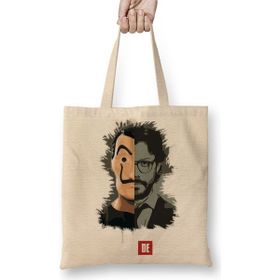Baskı Dükkanı Professor La Casa De Papel Bez Çanta