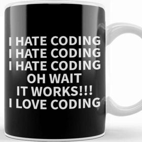 Baskı Dükkanı Programmer Coding Hate Love Humor Gift Kupa