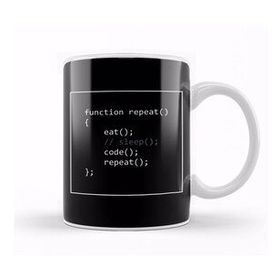 Baskı Dükkanı Programmer Life Eat Sleep Code Repeat Kupa