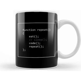 Baskı Dükkanı Programmer Life Eat Sleep Code Repeat Kupa