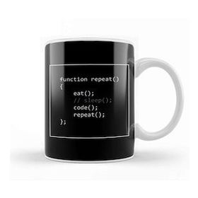 Baskı Dükkanı Programmer Life Eat Sleep Code Repeat Kupa