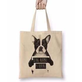 Baskı Dükkanı Protest Dog Pug Köpek Bez Çanta