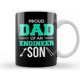 Baskı Dükkanı Proud Dad Of An Engineer Son Engineering Father Kupa
