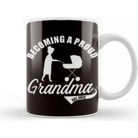 Baskı Dükkanı Proud Grandma 2022 Newborn Grandson Granddaughter Family Kupa