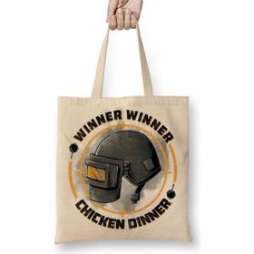 Baskı Dükkanı Pubg Chicken Dinner Bez Çanta