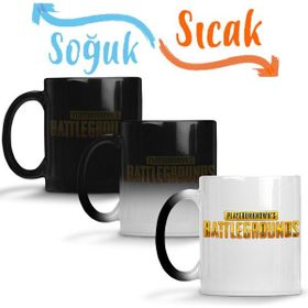 Baskı Dükkanı Pubg Logo Sihirli Porselen Kupa