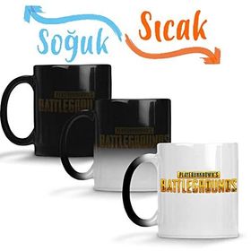 Baskı Dükkanı Pubg Logo Sihirli Porselen Kupa