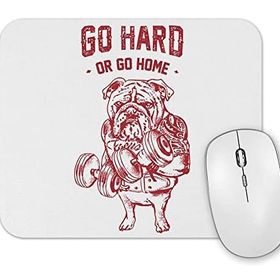 Baskı Dükkanı Pug Bodybuilder Köpek Mouse Pad