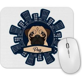 Baskı Dükkanı Pug Bodybuilder Sıkı Çalış Yada Git Pug Köpek Pug Mouse Pad