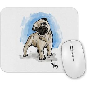 Baskı Dükkanı Pug Bodybuilder Sıkı Çalış Yada Git Pug Köpek Pug Mouse Pad