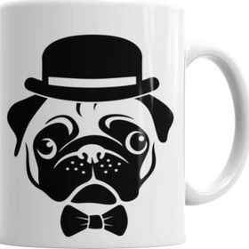 Baskı Dükkanı Pug Köpek 06 Sihirli Porselen Kupa