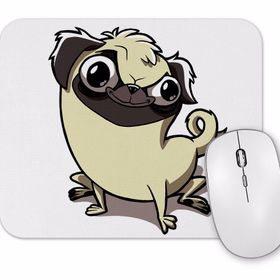 Baskı Dükkanı Pug Köpek Dog Pet Sevimli Cute Cartoon Animation Mouse Pad