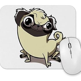 Baskı Dükkanı Pug Köpek Dog Pet Sevimli Cute Cartoon Animation Mouse Pad