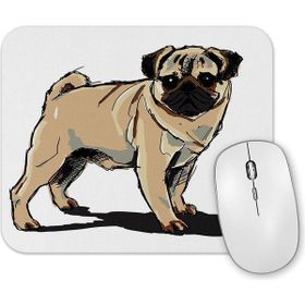 Baskı Dükkanı Pug Köpek Dog Pet Sevimli Cute Mouse Pad
