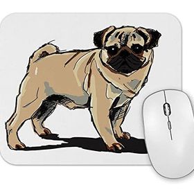 Baskı Dükkanı Pug Köpek Dog Pet Sevimli Cute Mouse Pad