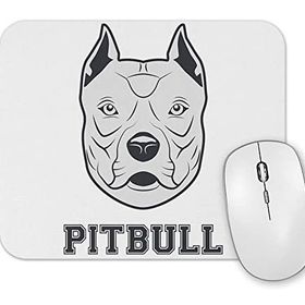 Baskı Dükkanı Pug Köpek Pit Bull Face Pitbull Aşıklar Mouse Pad