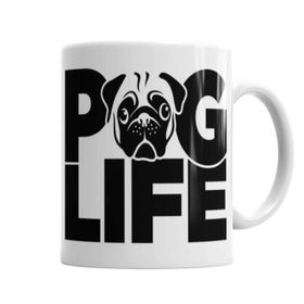 Baskı Dükkanı Pug Life Köpek 02 Sihirli Porselen Kupa