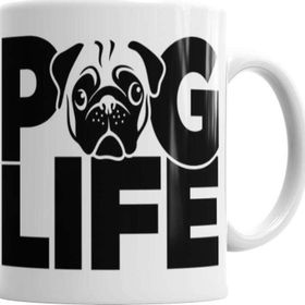 Baskı Dükkanı Pug Life Köpek 02 Sihirli Porselen Kupa