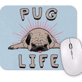 Baskı Dükkanı Pug Life Köpek Mouse Pad