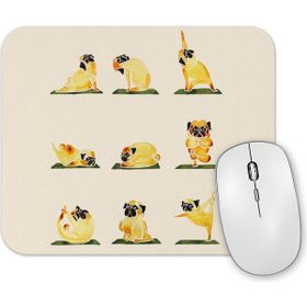 Baskı Dükkanı Pug Yoga Köpek Mouse Pad