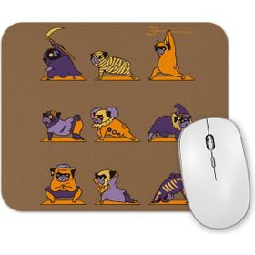 Baskı Dükkanı Pug Yoga Köpek Mouse Pad