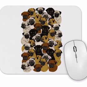 Baskı Dükkanı Pug Yoga Köpek Mouse Pad