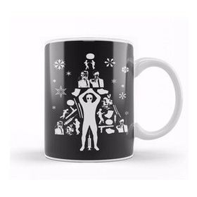 Baskı Dükkanı Pulp Fiction Christmas Tree Silhouette Kupa